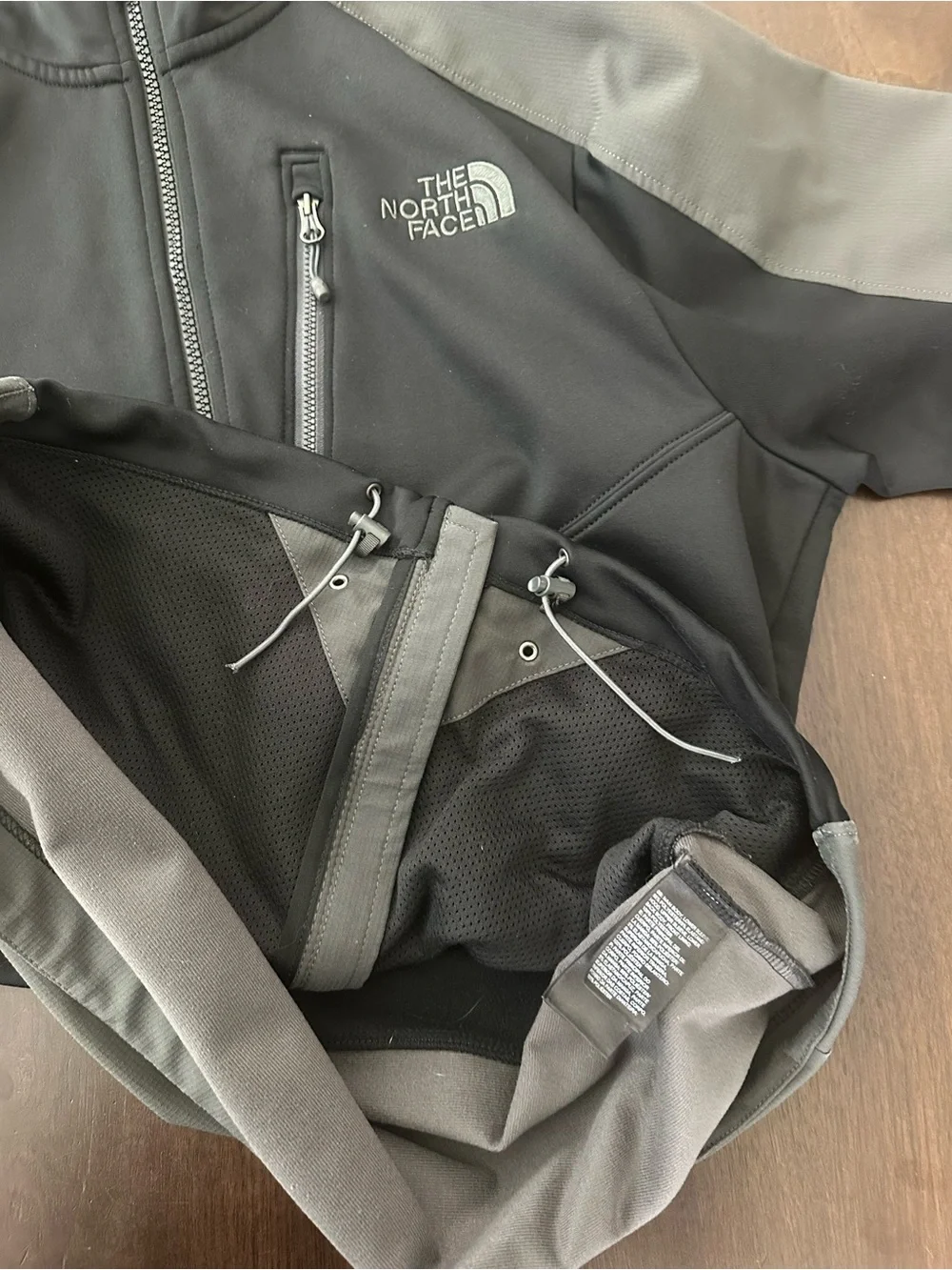 The North Face Mens Tenacious Hybrid Full Zip Softshell Fleece Hoodie Jacket M